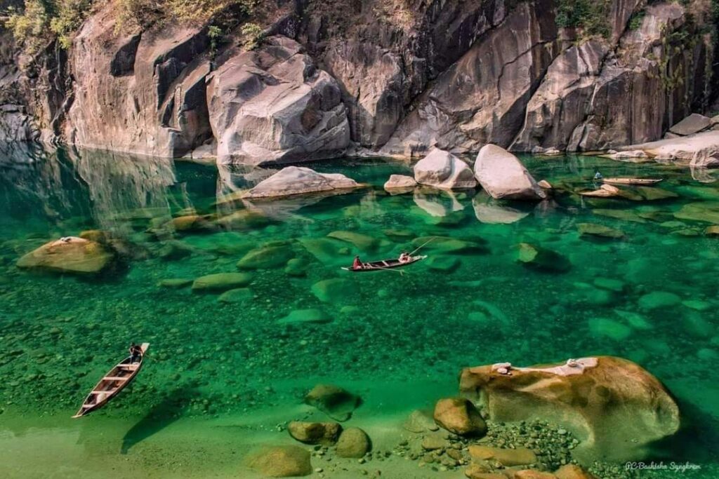 Dawki- the crystal-clear river water