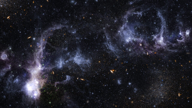 Galaxy in space textured backdrop